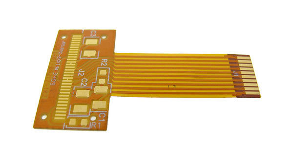 1/2 oz Polyimide Flexible Pcb Fabrication Board Matériau PI Blanc jaune résistant de soudage