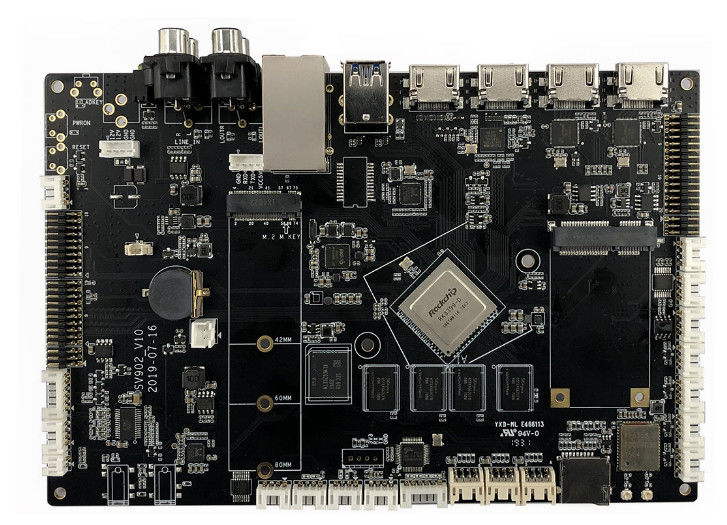 Montage de carte de circuit imprimé à virage rapide noir Prototype 8 couches IPC classe 2