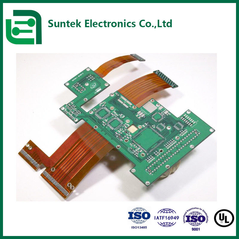 Chine et Cambodge FPC assemblage flexible PCBA avec FR1 et doigt d'or 0,13um finition de surface