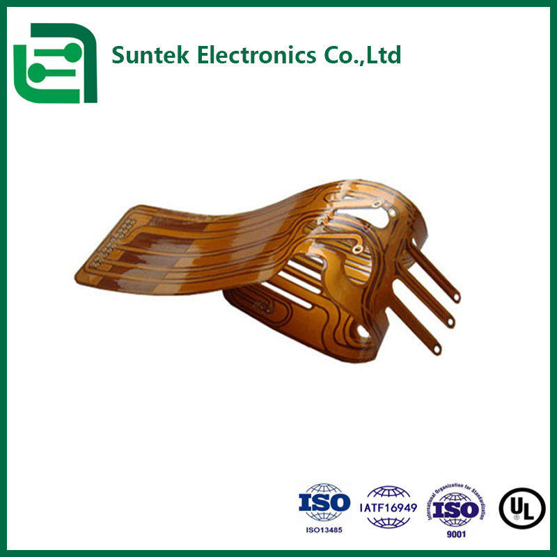 Chine / Cambodge Suntek carte de circuit imprimé FPC personnalisée PCBA flexible avec diamètre de trou H / -0,05 mm 2mil