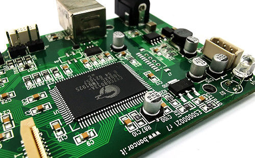 Un guichet unique pour le service d'assemblage de circuits imprimés Contract Manufacturer Green Silk With ENIG 2U